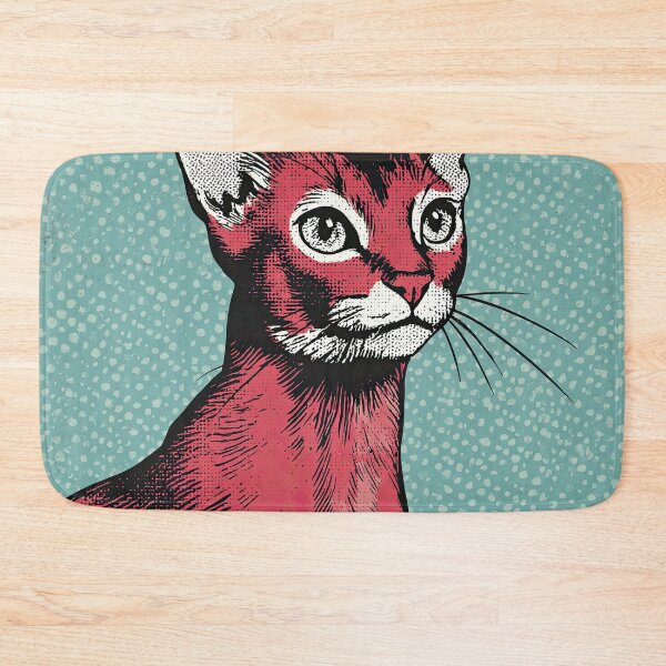 Item preview, Abyssinian - Pop art vintage 1950s cartoon style designed and sold by shadow-bloom.