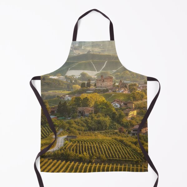 Item preview, Golden Hour on Historic Grinzane Castle and Langhe Vineyards designed and sold by Stefano Orazzini.