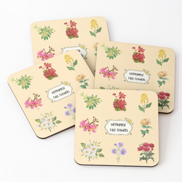 Item preview, Vietnamese Tropical Fall Flowers Bundle designed and sold by RosalinesEyes.