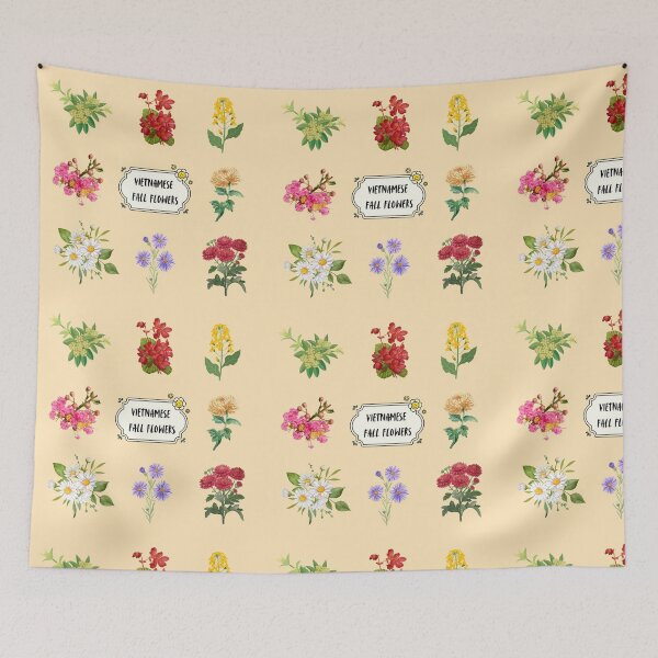 Item preview, Vietnamese Tropical Fall Flowers Bundle designed and sold by RosalinesEyes.