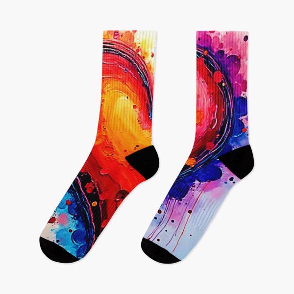 Item preview, Vibrant Abstract Heart Splash Art designed and sold by Health And Fitness Posts e-Store.