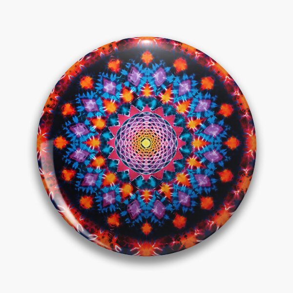 Item preview, Rainbow color Tie Dye Mandala designed and sold by AuroraXGreen.