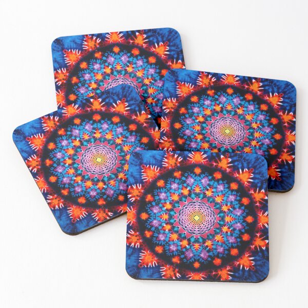 Item preview, Rainbow color Tie Dye Mandala designed and sold by AuroraXGreen.