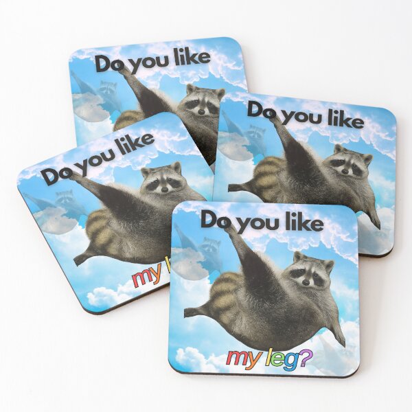 Item preview, Do you like my leg? raccoon art designed and sold by Graphice Atelier.