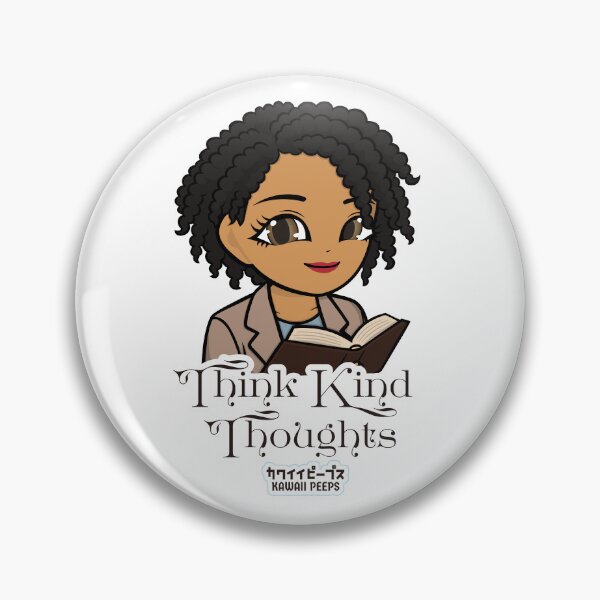 Item preview, Peaceful Kawaii "Think Kind Thoughts" Design – Mindful Art for Calm and Intelligent Souls designed and sold by P-L-Sardines.