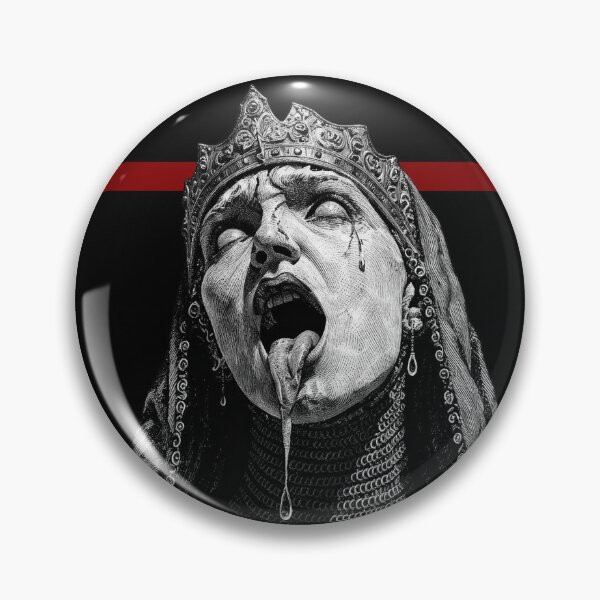 Item preview, Cursed Queen of Agony - Gothic Medieval Engraving Art designed and sold by Arcaucil.