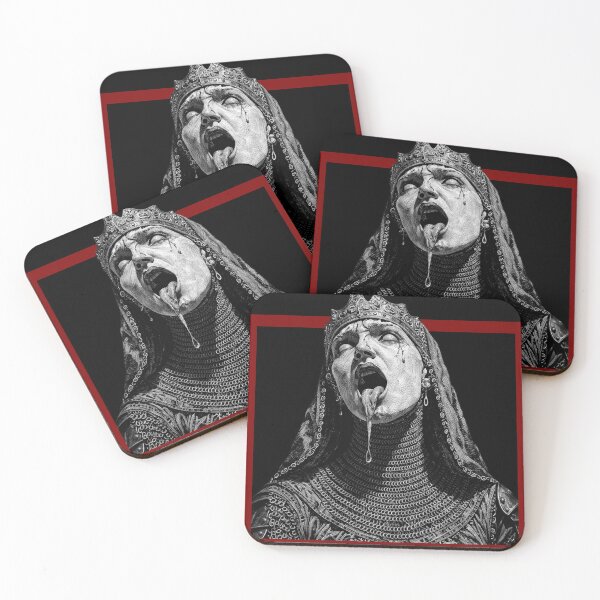 Item preview, Cursed Queen of Agony - Gothic Medieval Engraving Art designed and sold by Arcaucil.