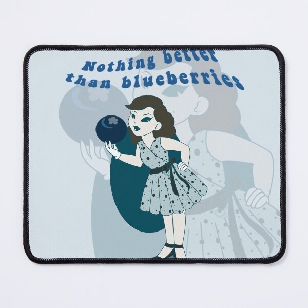 Item preview, Old Cartoon Style pin up - blueberries designed and sold by Juditangelo.
