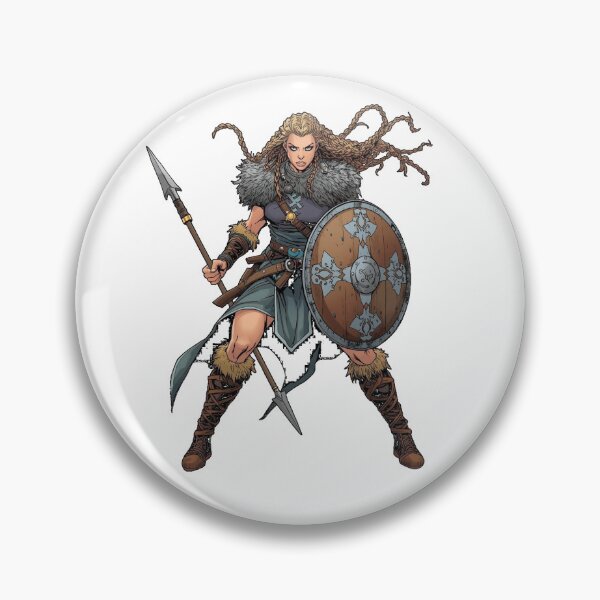 Item preview, Viking Shieldmaiden Valkyrie T-Shirt — Norse Warrior Woman Art Gift for Viking Lovers designed and sold by Mythic Tide.