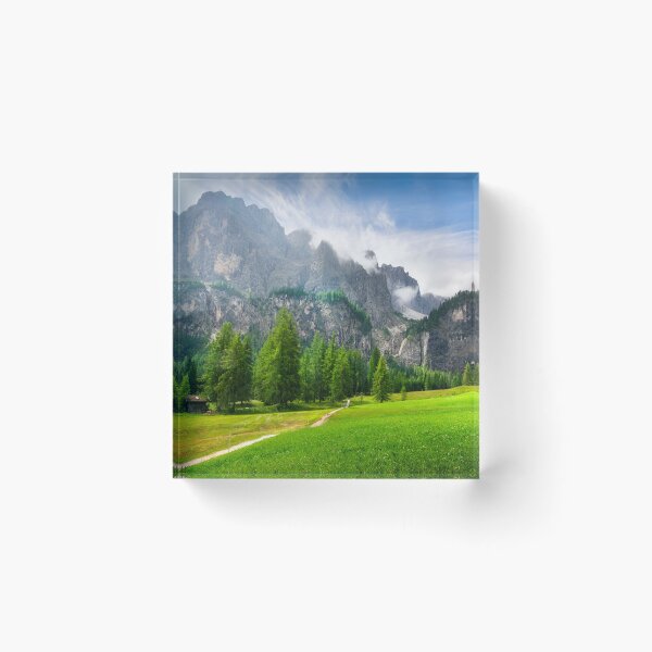 Item preview, Hiking trail to Pisciadu Falls in Colfosco with dramatic Dolomites backdrop, Italy designed and sold by Stefano Orazzini.