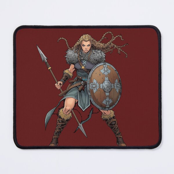 Item preview, Viking Shieldmaiden Valkyrie T-Shirt — Norse Warrior Woman Art Gift for Viking Lovers designed and sold by Mythic Tide.