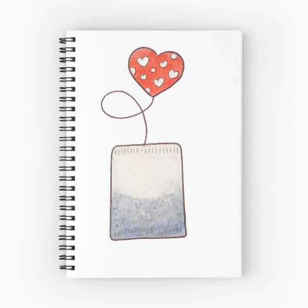 Item preview, Heart TeaBag – Watercolor Tea Bag Illustration designed and sold by Pacika.