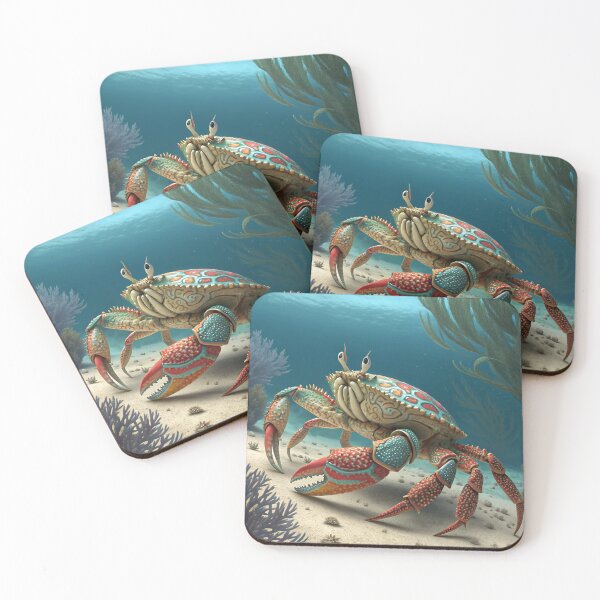 Item preview, CRAB IN THE DEEP BLUE designed and sold by Fabrifrank.