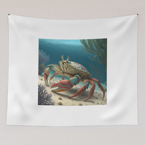 Item preview, CRAB IN THE DEEP BLUE designed and sold by Fabrifrank.