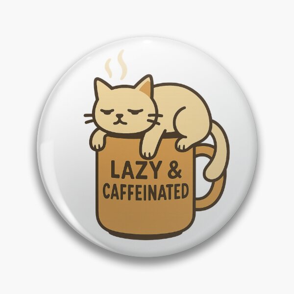 Item preview, Lazy & Caffeinated designed and sold by PurfectAttitude.