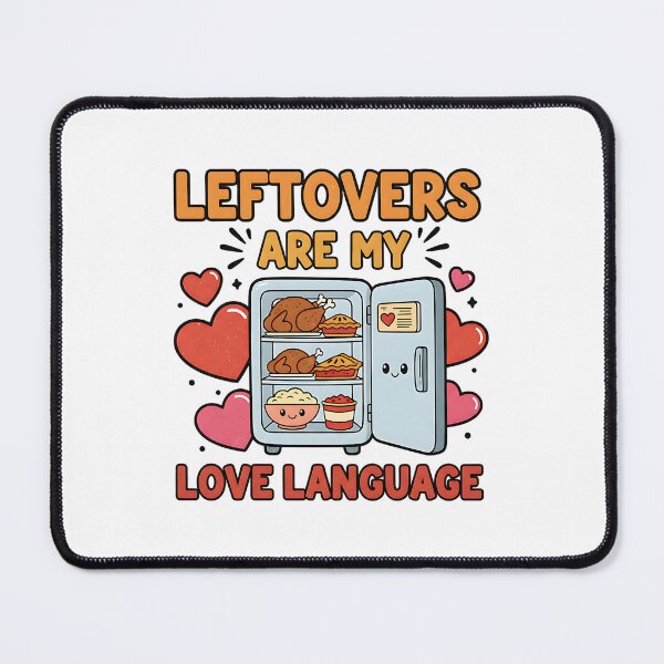 Item preview, Leftovers Are My Love Language Funny Food Design designed and sold by Silent Watch Threads..