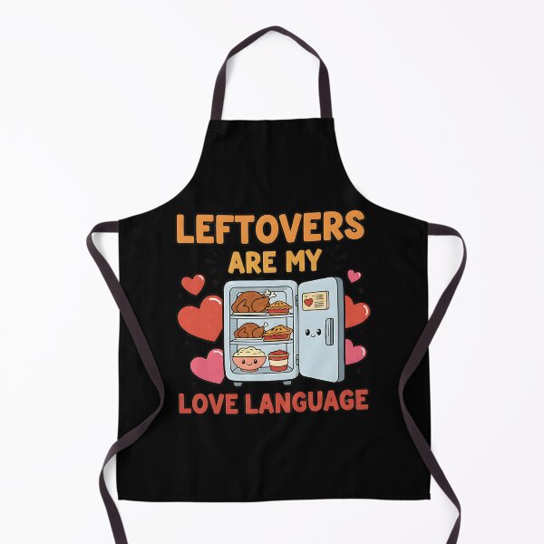 Item preview, Leftovers Are My Love Language Funny Food Design designed and sold by Silent Watch Threads..