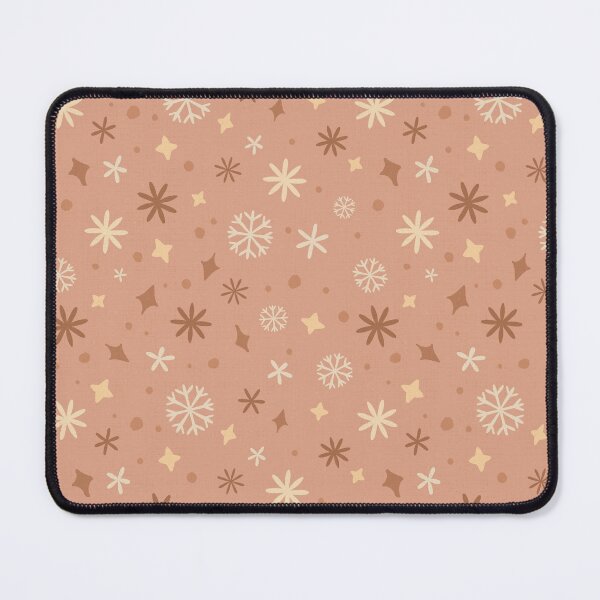 Item preview, Starry Snowflakes Christmas Pattern (Warm Dusty Pink) | Cozy Winter Cottagecore designed and sold by carlyxdesigns.