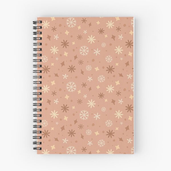 Item preview, Starry Snowflakes Christmas Pattern (Warm Dusty Pink) | Cozy Winter Cottagecore designed and sold by carlyxdesigns.