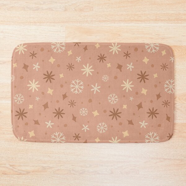 Item preview, Starry Snowflakes Christmas Pattern (Warm Dusty Pink) | Cozy Winter Cottagecore designed and sold by carlyxdesigns.
