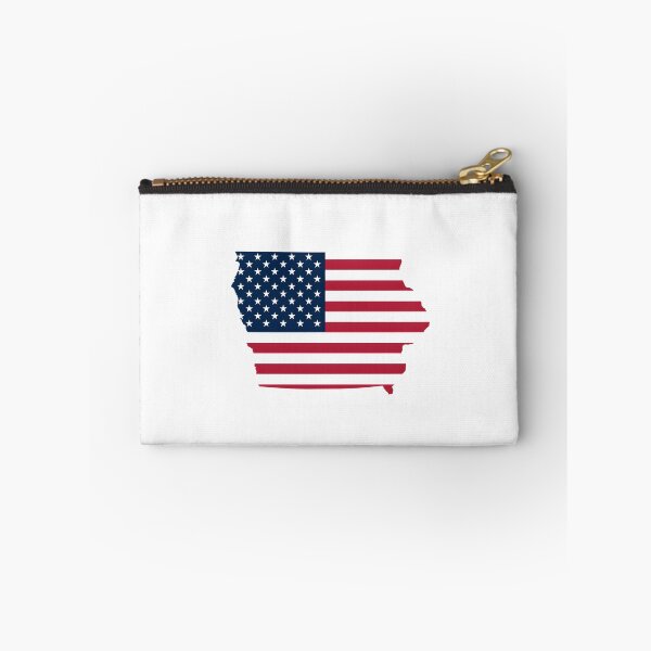 Item preview, Iowa USA Flag Silhouette – Stars and Stripes State Outline designed and sold by Paper Drip.