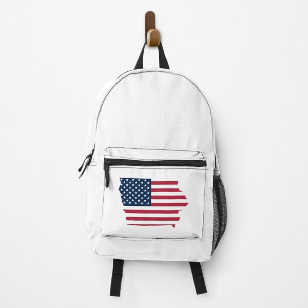 Item preview, Iowa USA Flag Silhouette – Stars and Stripes State Outline designed and sold by Paper Drip.
