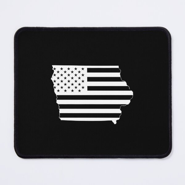 Item preview, Iowa USA Flag Silhouette – Stars and Stripes State Outline designed and sold by Paper Drip.