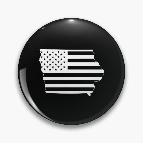 Item preview, Iowa USA Flag Silhouette – Stars and Stripes State Outline designed and sold by Paper Drip.