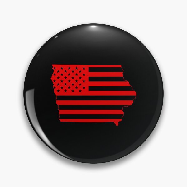 Item preview, Iowa USA Flag Silhouette – Stars and Stripes State Outline designed and sold by Paper Drip.