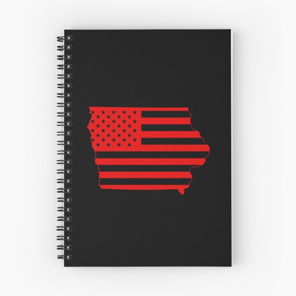 Item preview, Iowa USA Flag Silhouette – Stars and Stripes State Outline designed and sold by Paper Drip.