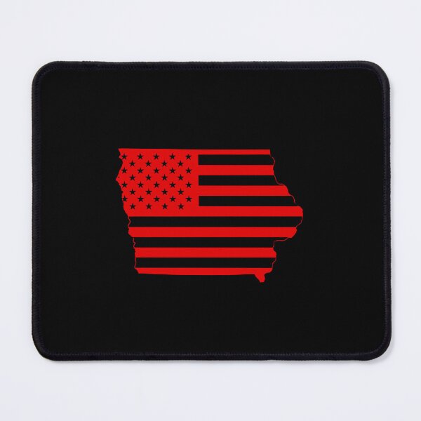 Item preview, Iowa USA Flag Silhouette – Stars and Stripes State Outline designed and sold by Paper Drip.