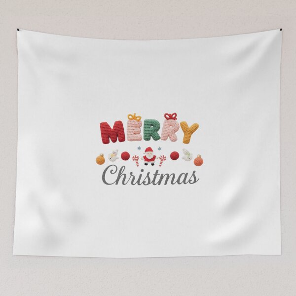 Item preview, Merry Christmas Amigurumi Crochet Letters, Cozy Handmade Holiday Design designed and sold by Mintiko2.