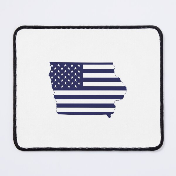 Item preview, Iowa USA Flag Silhouette – Stars and Stripes State Outline designed and sold by Paper Drip.