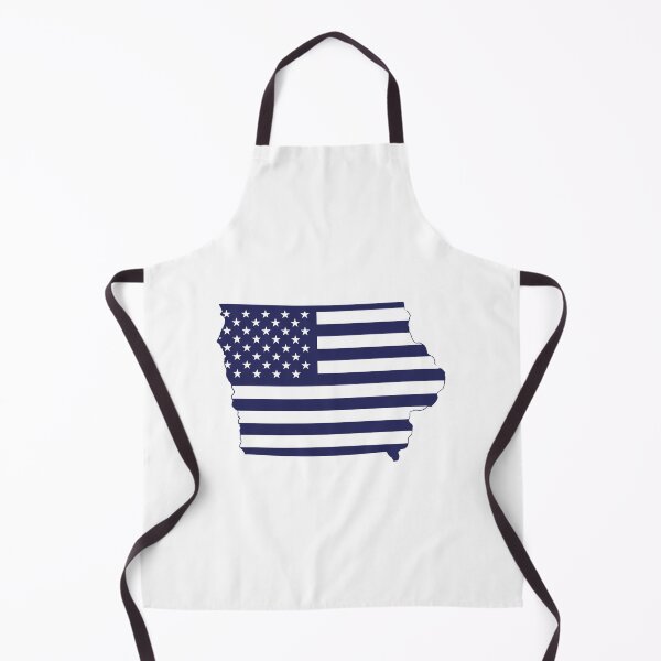 Item preview, Iowa USA Flag Silhouette – Stars and Stripes State Outline designed and sold by Paper Drip.