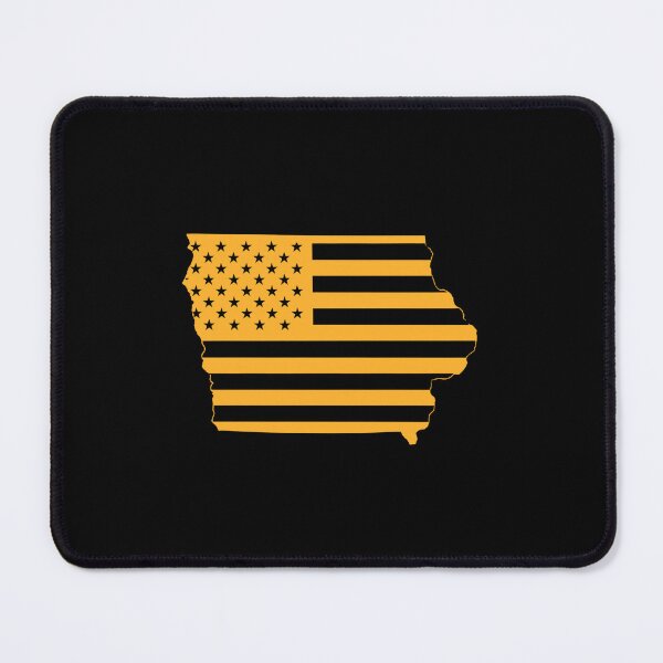Item preview, Iowa USA Flag Silhouette – Stars and Stripes State Outline designed and sold by Paper Drip.