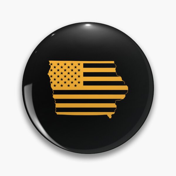 Item preview, Iowa USA Flag Silhouette – Stars and Stripes State Outline designed and sold by Paper Drip.