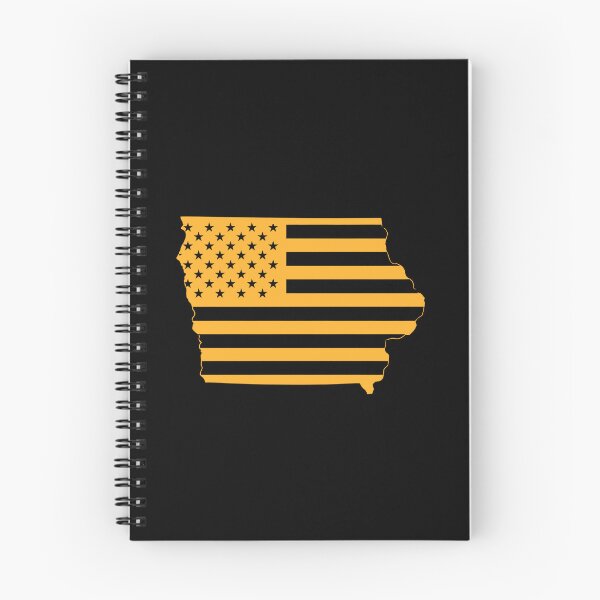 Item preview, Iowa USA Flag Silhouette – Stars and Stripes State Outline designed and sold by Paper Drip.