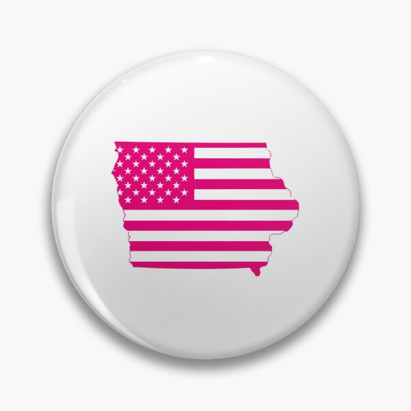 Item preview, Iowa USA Flag Silhouette – Stars and Stripes State Outline designed and sold by Paper Drip.