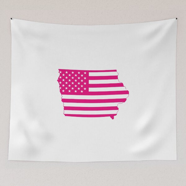 Item preview, Iowa USA Flag Silhouette – Stars and Stripes State Outline designed and sold by Paper Drip.