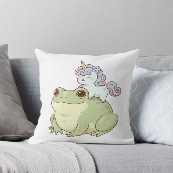 Item preview, Unicorn riding frog cute kawaii rainbow birthday christmas fantasy designed and sold by CheeseBlueprint.
