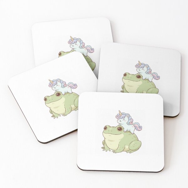Item preview, Unicorn riding frog cute kawaii rainbow birthday christmas fantasy designed and sold by CheeseBlueprint.