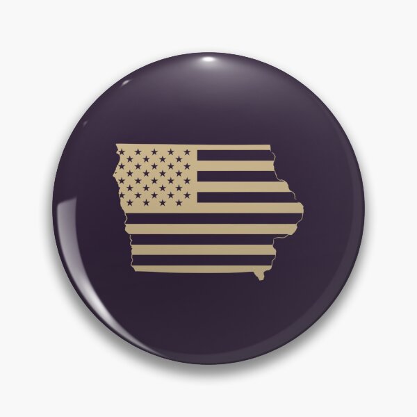 Item preview, Iowa USA Flag Silhouette – Stars and Stripes State Outline designed and sold by Paper Drip.