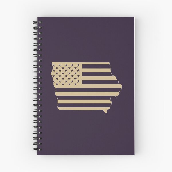 Item preview, Iowa USA Flag Silhouette – Stars and Stripes State Outline designed and sold by Paper Drip.