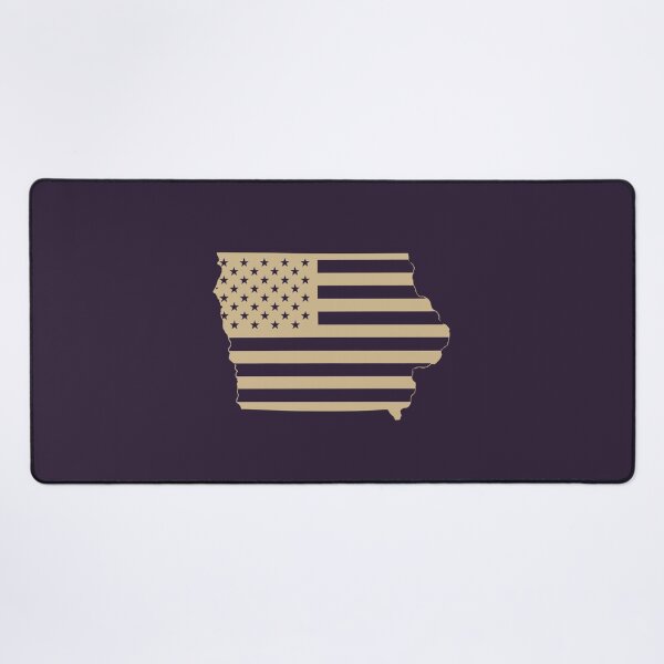 Item preview, Iowa USA Flag Silhouette – Stars and Stripes State Outline designed and sold by Paper Drip.