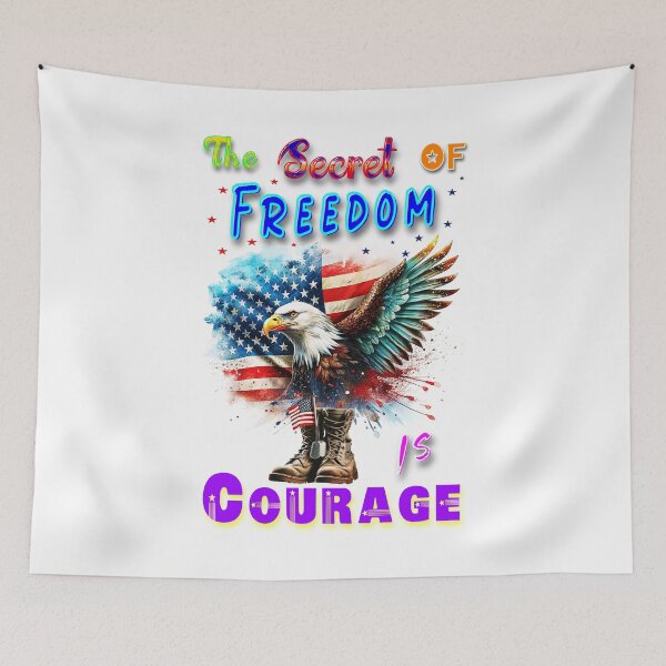 Item preview, The Secret Of Freedom Is Courage designed and sold by bitcgiantcrab7.