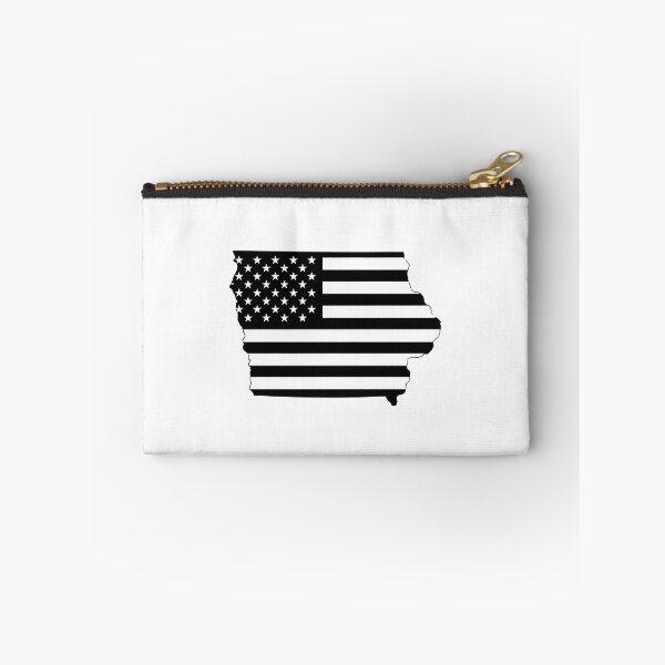 Item preview, Iowa USA Flag Silhouette – Stars and Stripes State Outline designed and sold by Paper Drip.