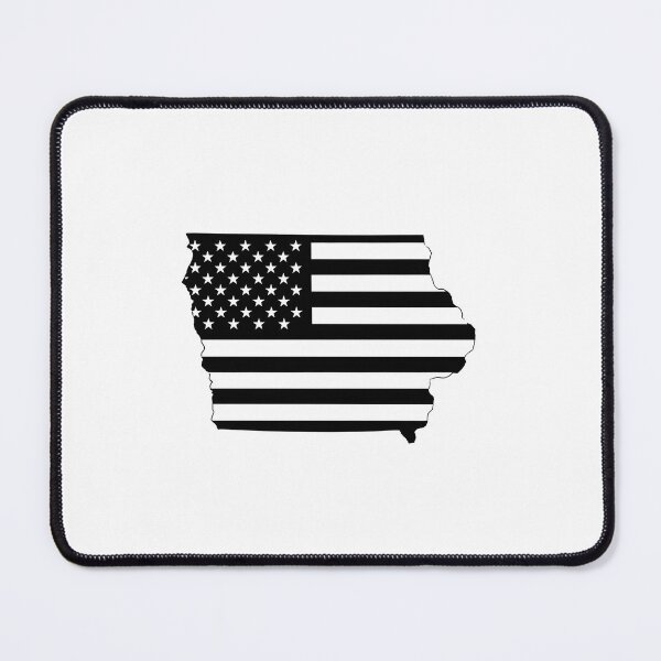 Item preview, Iowa USA Flag Silhouette – Stars and Stripes State Outline designed and sold by Paper Drip.