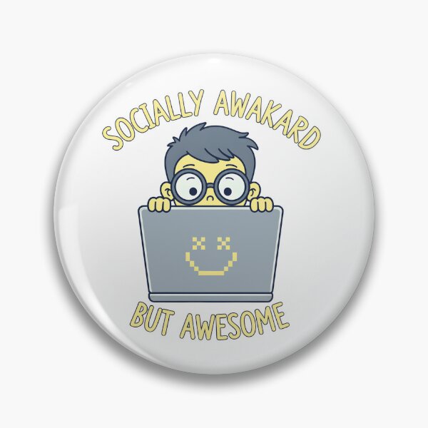 Item preview, ? Socially Awkward But Awesome – The Nerd Statement designed and sold by Fuechse.