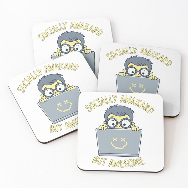 Item preview, ? Socially Awkward But Awesome – The Nerd Statement designed and sold by Fuechse.