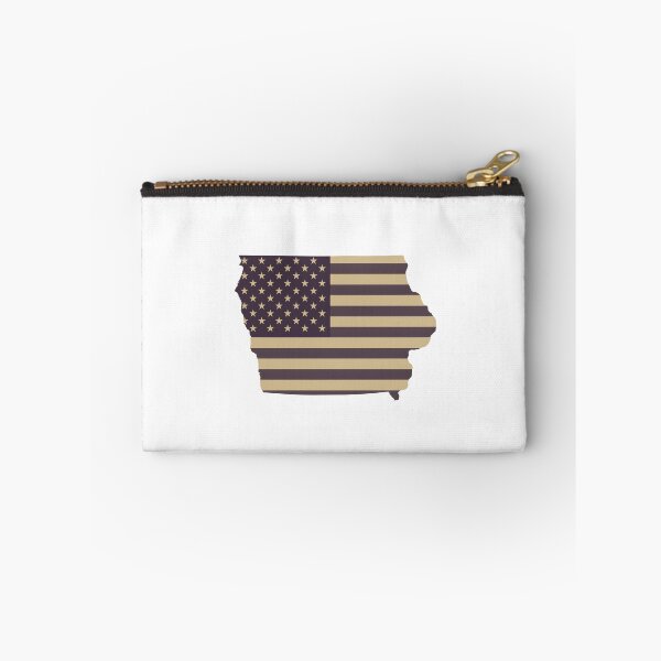 Item preview, Iowa USA Flag Silhouette – Stars and Stripes State Outline designed and sold by Paper Drip.